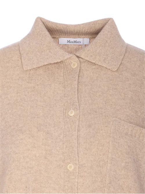 Cardigan con collo a polo MAX MARA | 2521346012600BULL001
